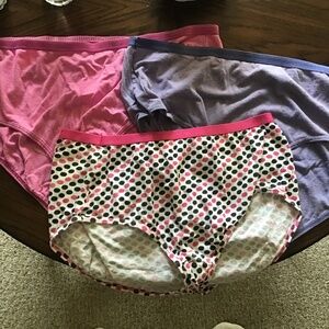 3 pairs of woman's panties size 9